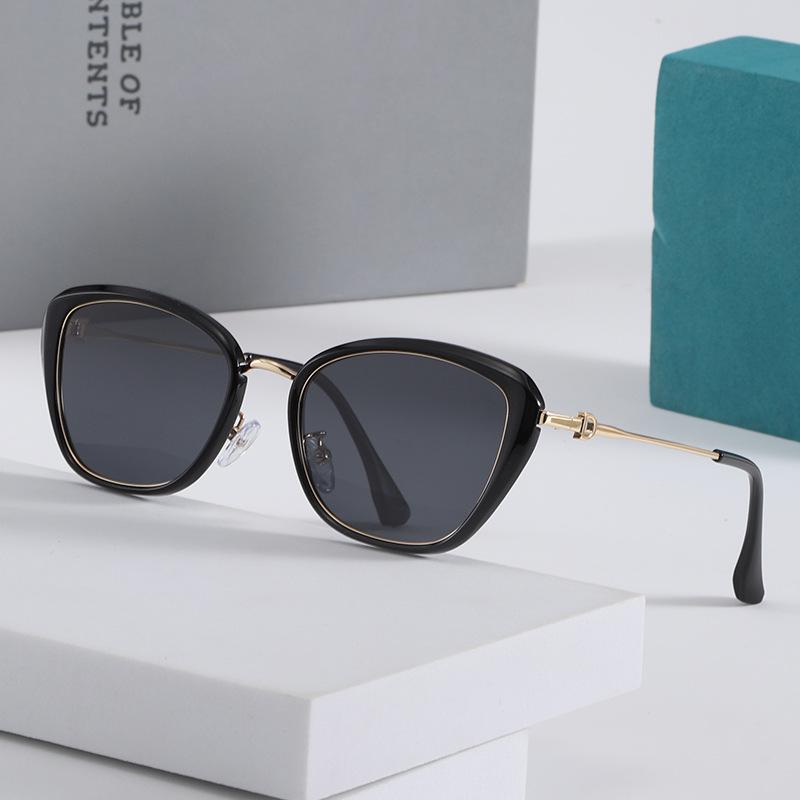 2026 Women's Trendy High-End Cat Eye Polarized Sunglasses - Slimming Effect & UV Protection