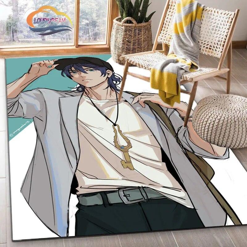 Latest Animated Suzume Anime Carpet 3D Printing Decorative Floor Mat for Children and Girls Living Room Bedroom Sofa Area Rug