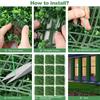 6/10/20pcs Artificial Plants Grass Wall Backdrop Flowers Wedding Boxwood Hedge Panels for Indoor Outdoor Home Garden Wall Decor