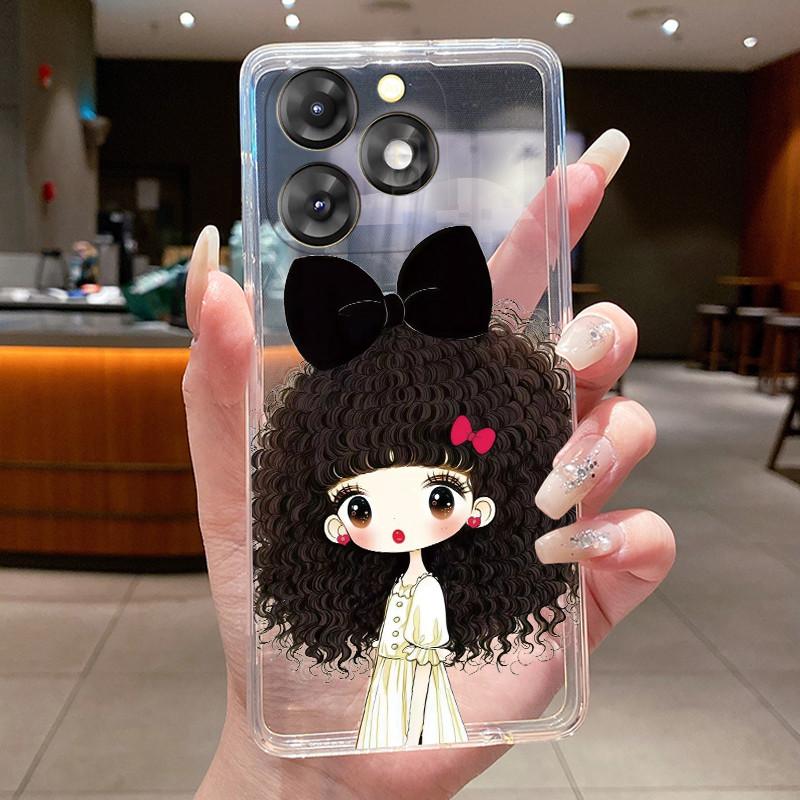 For itel A50 A50C A60 A60S A70 A80 Case Luxury Awesome Cute Cool Dragon Boys Girls Soft Silicone Back Covers Transparent Bumper