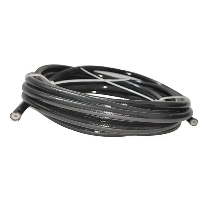 2M AN3 Motorcycle Braided Stainless Steel Nylon Brake Line Hose Fluid Hydraulic Hose Ptfe Brake Line Gas Oil Fuel Tube Pipe