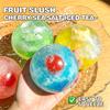 Fruit Slush Handmade Squishy Ball Strawberry Kiwi Freezable Freezer Ice Slush Crunch Texture Asmr Squeeze Toy Autism Adhd Toy