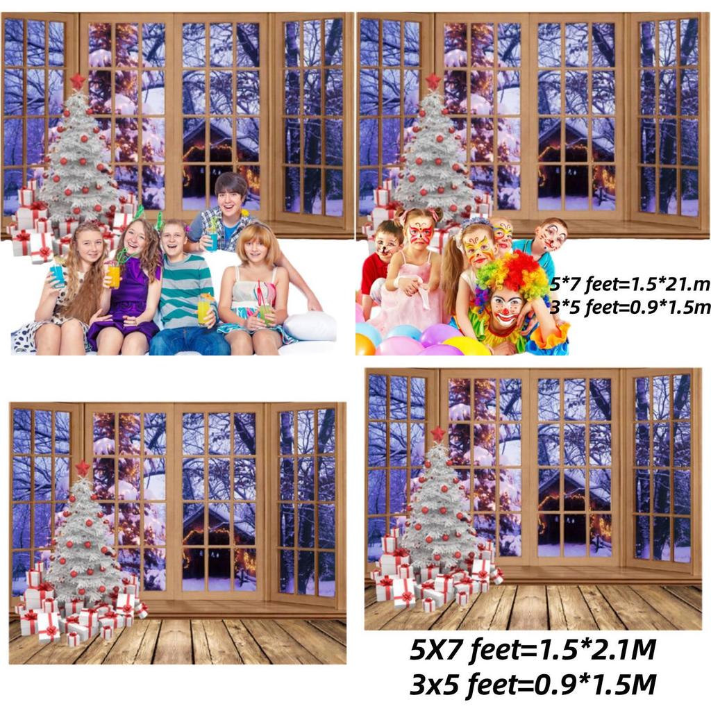 Children's Christmas Photography Backdrop Cloth With Various Designs