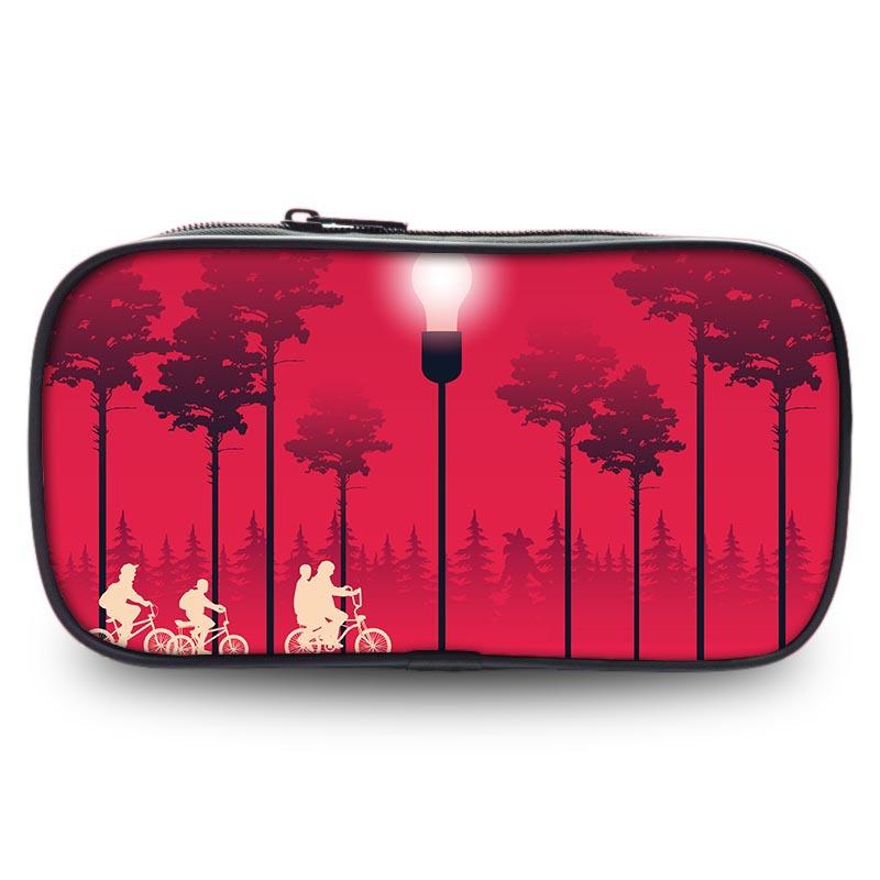 Stranger Things Student Pencil Case Large Capacity Single Layer Stationery Box Stationery Bag Storage Bag Environmentally Friendly And Portable