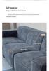 Retro Corduroy Fabric Sofa with Pure Sponge Tofu Block Design