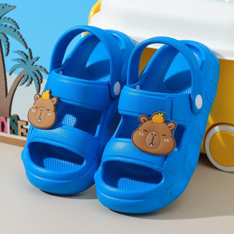 Boys' Non-Slip EVA Indoor-Outdoor Summer Slippers for Toddlers & Babies - Soft Sole, Anti-Collision, Wearable Sandals