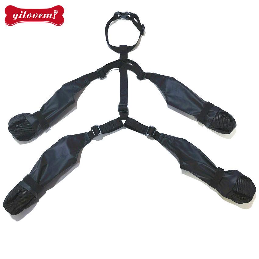 Pet Supplies Dog Outdoor Waterproof Breathable Anti-Dirt Four-Season Polyester Dog Rain Boots
