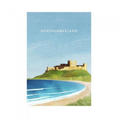Henry Rivers Northumberland, Bamburgh Castle Paper Print
