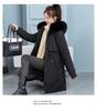 Women's Mid-Length Velvet-Enhanced Parka, Plus-Size Winter Cotton Coat, Trendy Padded Jacket.
