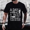 Dzień Piwa Śmieszny Graficzny T-shirt Y2k dla Mężczyzn Impreza z Piciem Krótki Rękaw Letnia Moda Casualowa Odzież Uliczna Oversize