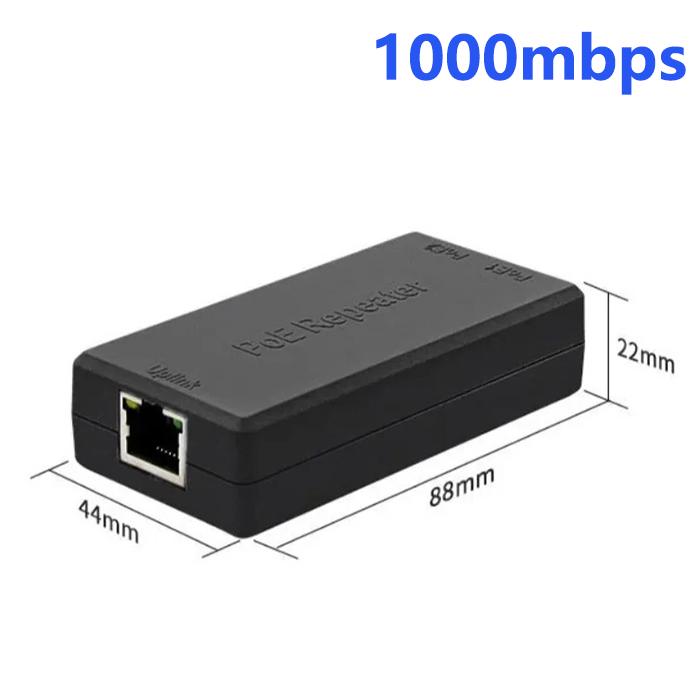 2portový gigabitový POE extender 10/100/1000Mbps IEEE 802.3af/at PoE Repeater Pro napájení IP kamer pro dohled CCTV