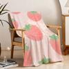 Summer Blanket Throw Super Hand Cosy Plush Fruits Living Room Sofa Couch Childish Drawn Birthday Gifts