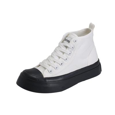 Fashion Women Sneakers Canvas Casual Shoes Ladies Fashion New Casual High-Top Shoes Women's Platform Flats Vulcanized Shoes Korea Styled