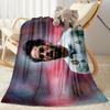 Soccer Player Action Blanket Warmthful Decor Great for Bed Livingroom Chair for All Seasons Digital Print Unique Gift for Family and Friends Camping