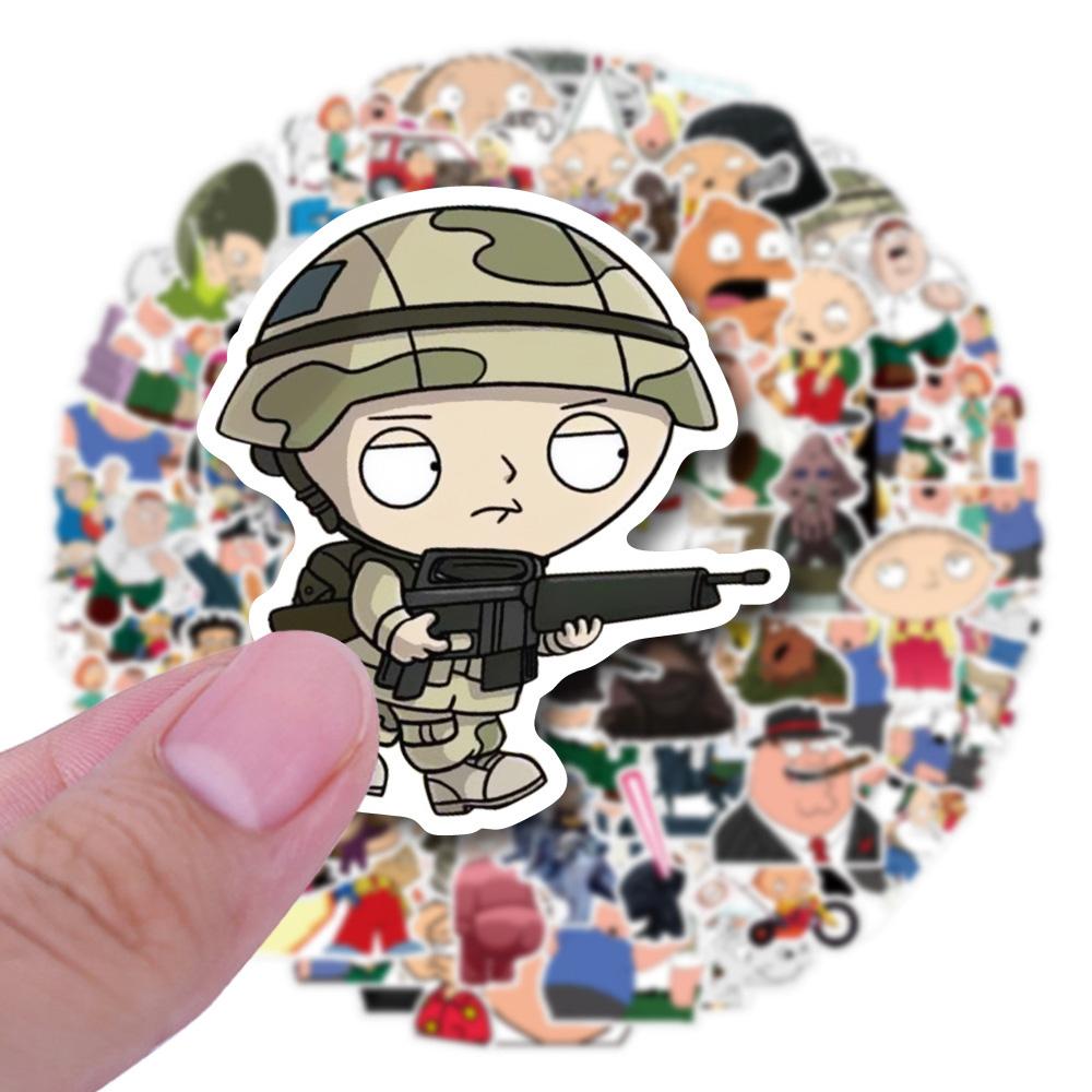 10/30/50/100pcs Classic Animation Family Guy Stickers Funny Anime Graffiti Sticker Scrapbook Phone Suitcase Cartoon Decals Decor