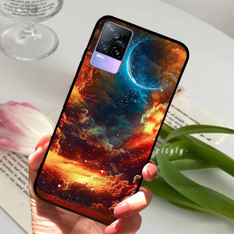 For Vivo V21e Case V 21e V2061 V2055 Soft TPU Phone Protective Fundas Cover For Vivo V21 V 21 4G 5G Shockproof Bumper Shells