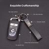 Honda Car Badge Keychain Carbon Fiber Keyring Accessories For Honda Civic FIT Accord Prelude CRV 5th City CRZ CRX Jazz HRV Pilot TO0