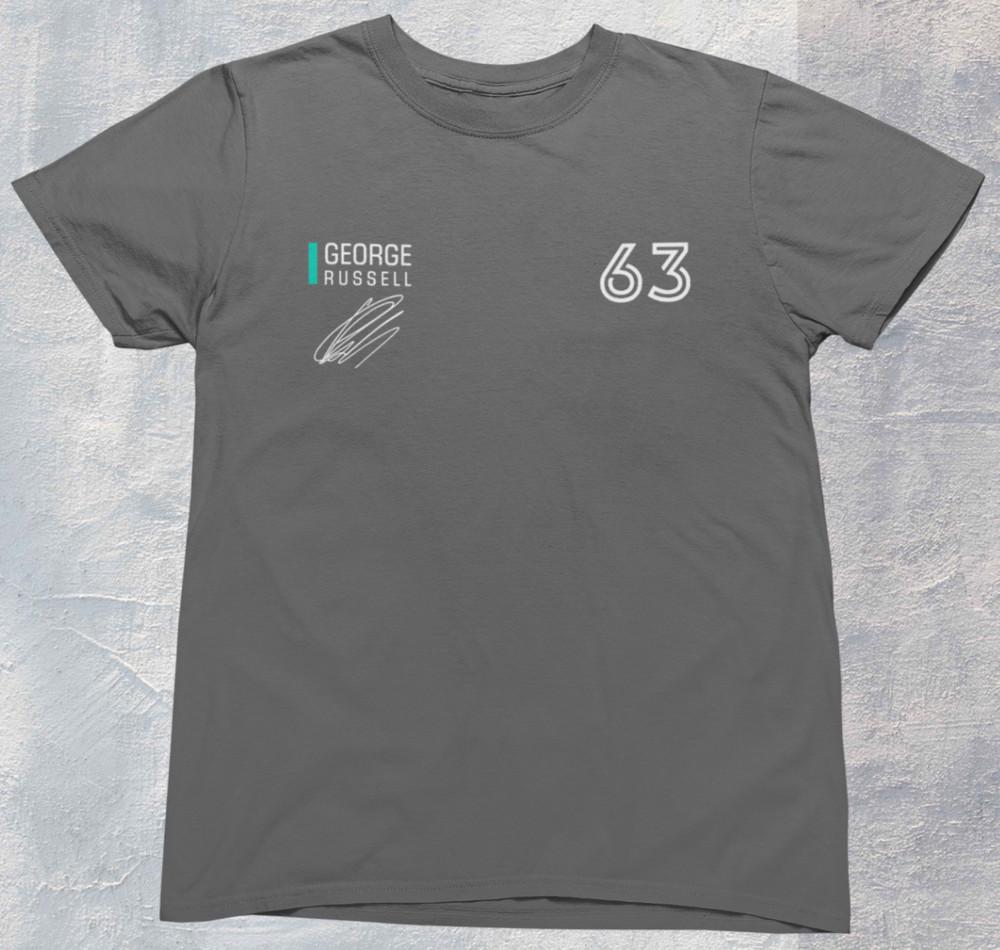 

Russell 63 T shirt | Formula | Racing | %100 Premium Cotton Unisex T-Shirt L
