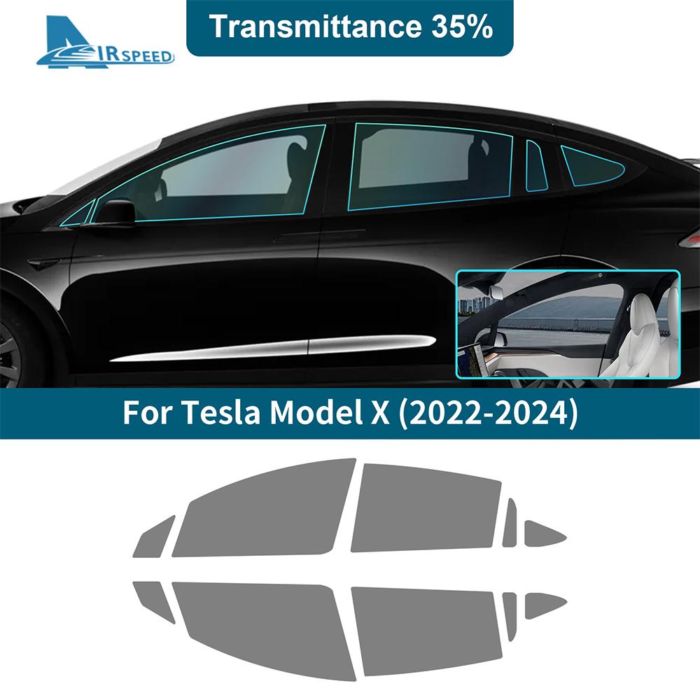 Solar UV Protector Summer Tint Film For Tesla Model X ModelX 2025 2025 2025 Car Front Rear Side Window Accessories