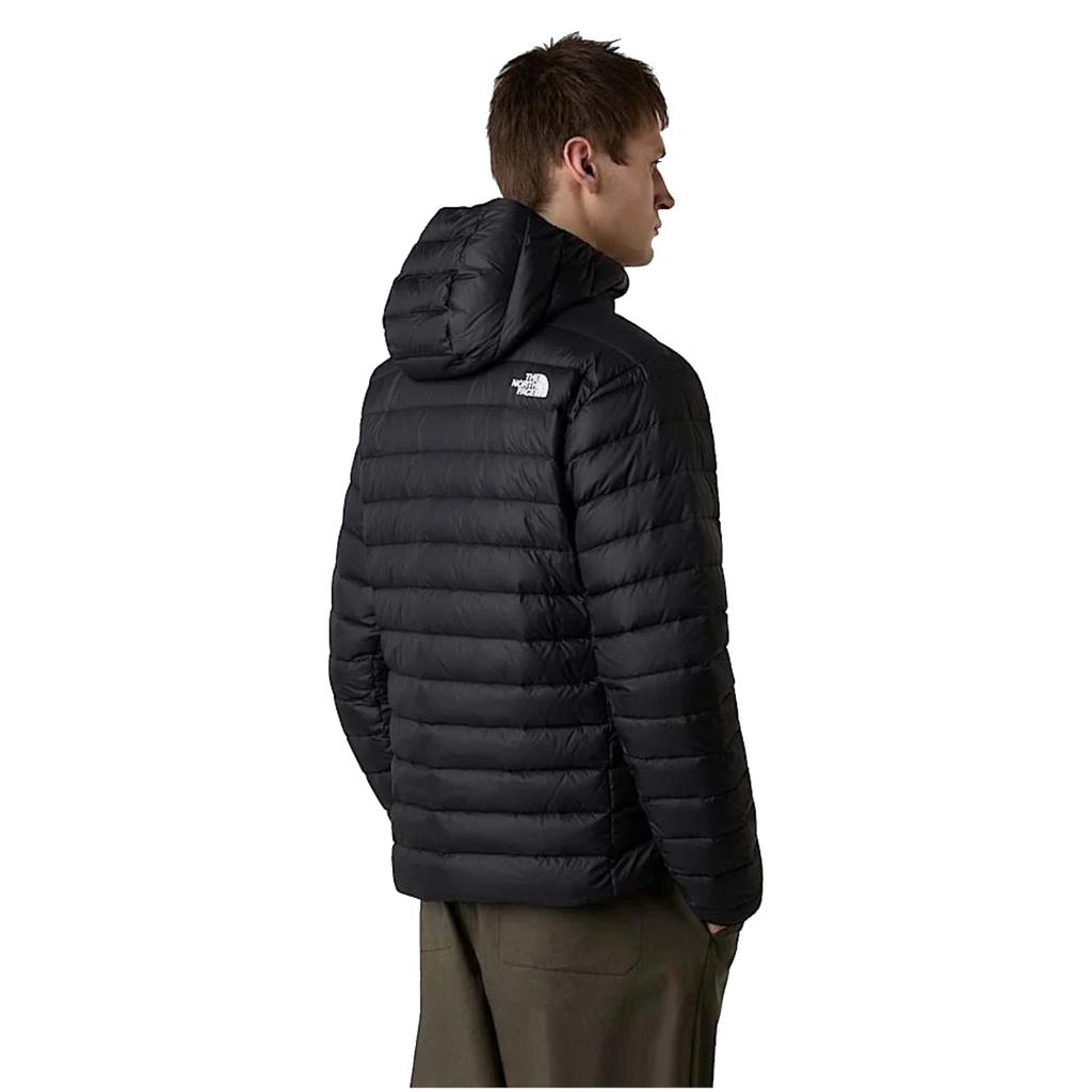 The North Face Klassische Daunenjacke mit Kapuze, Herrenjacke schwarz