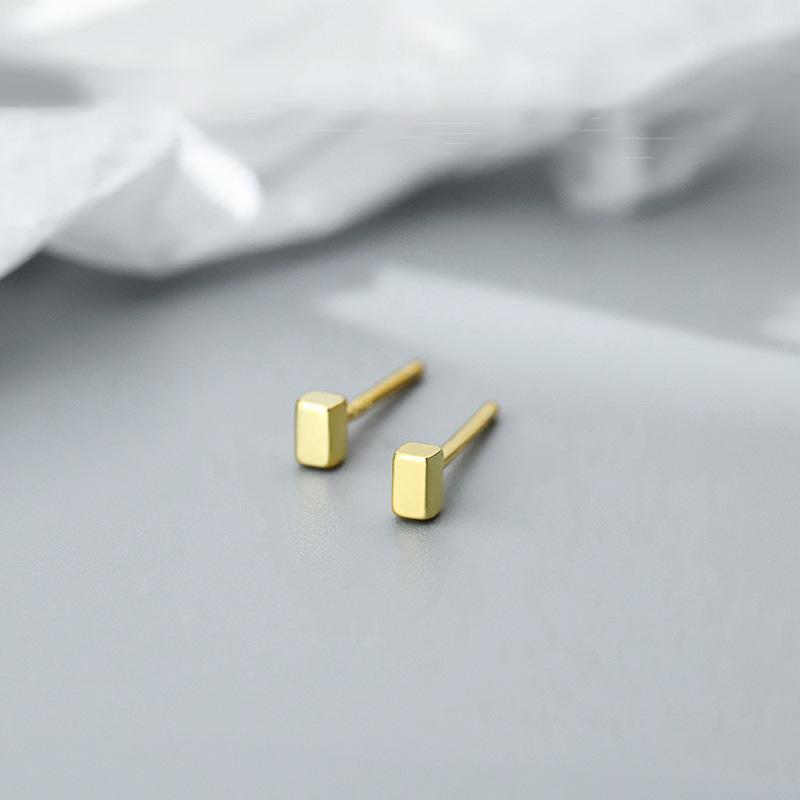 Gold Color Silver Plated Mini Butterfly Heart Stud Earrings For Women Cartilage Helix Tragus Piercing Jewelry Gift