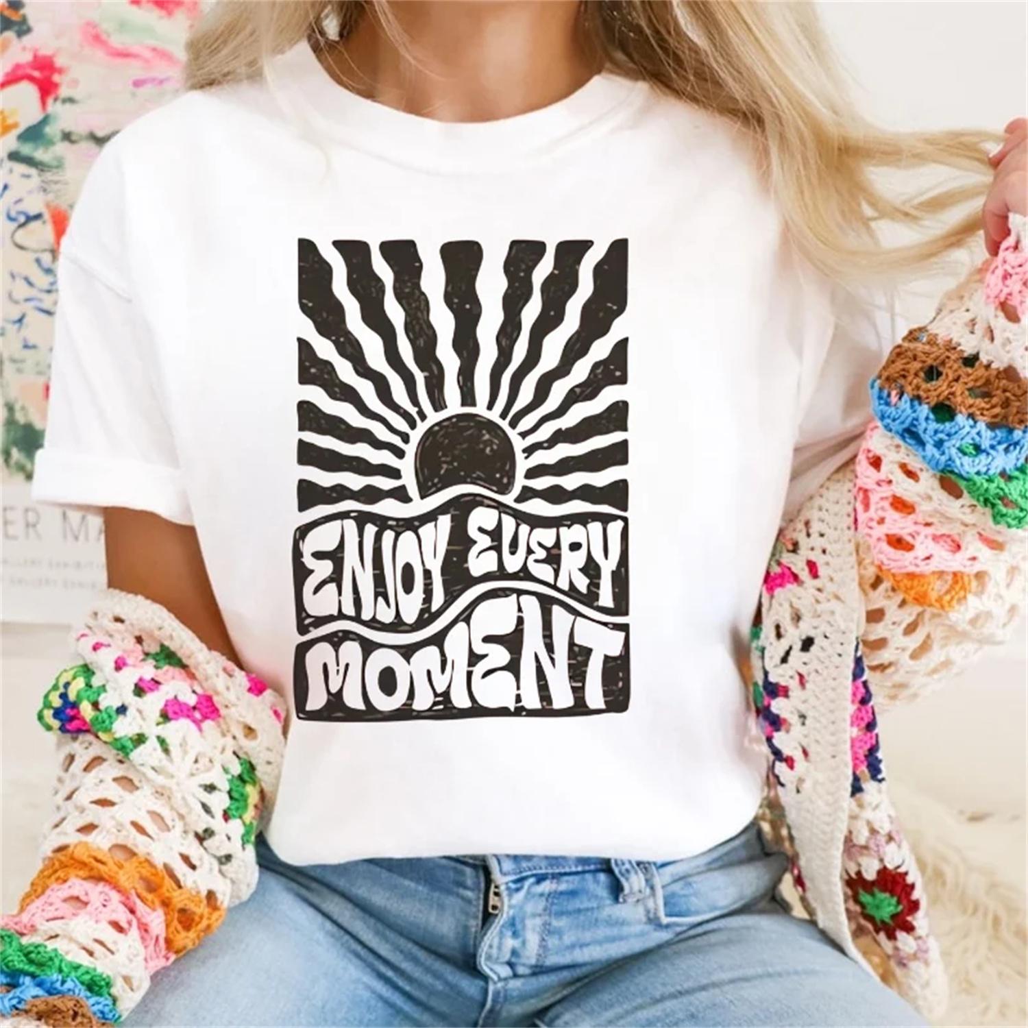 

Retro Pattern Cartoon Casual Style Round Neck Women s Short Sleeved Fashionable Printed Beach Tourism Vacation Simple T-Shirt XXXXXL білий