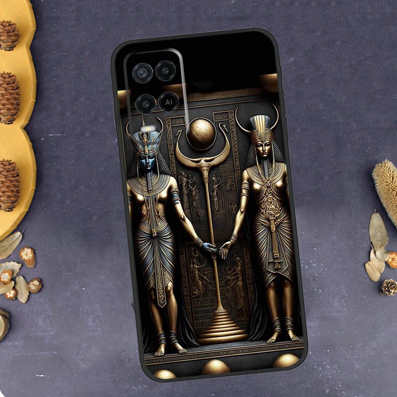 

Egypt Pharaoh Mural Phone Case For Oppo A40 A60 A80 A78 A98 A18 A38 A58 A74 A94 A54 A16 A76 A96 A15 A17 A77 A57S OPPO A96 4G