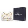 Coach Klare 21 Floral Print Flap Chain Leather Accordion Shoulder Crossbody Bag Small Women Bags White C4090-IMCAH