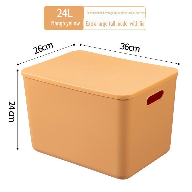 Large Plastic Storage Box for Clothing and Sundries - Ideal for Dorm or Home