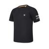 FILA Explore Series Solid Color Crew Neck Pullover Short Sleeve T-Shirt Men Tops Deep-Black A11M427115FBK