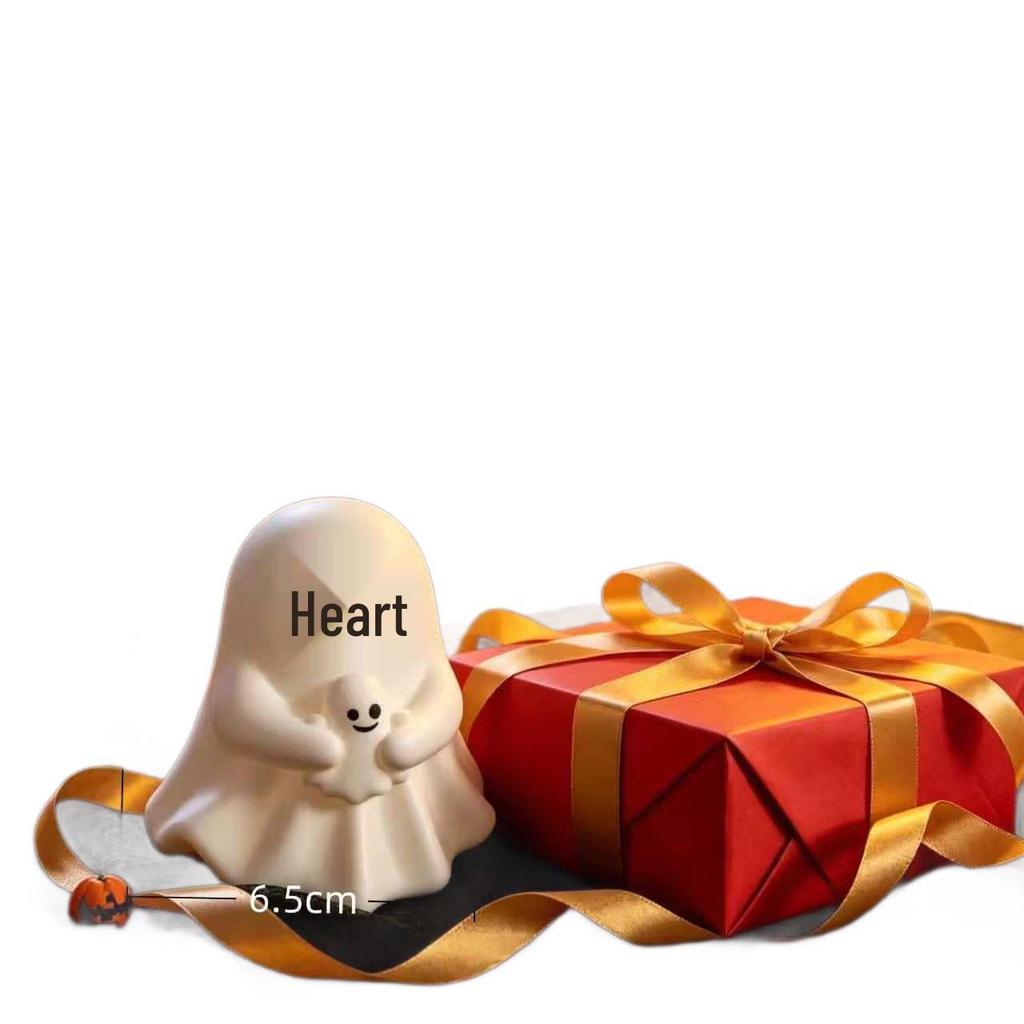 Ghost Resin Stress Relief Halloween Ornament - Cute Desktop Decoration