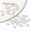 18K Gold Plated 5.5MM Beads Caps For Bracelets,Flower Caps For Jewelry Making,DIY Beading Accessories