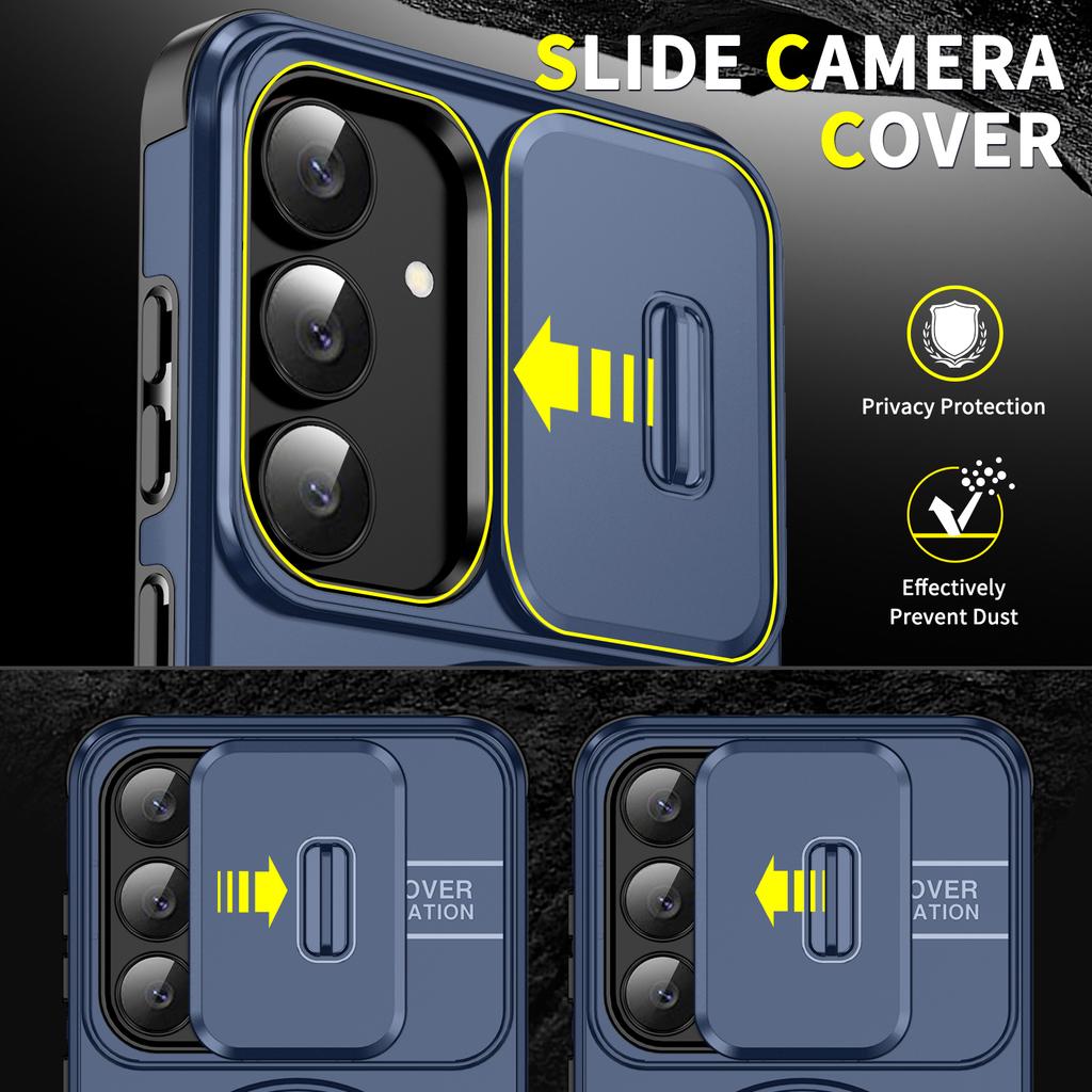 Anti-slip Frame Protective Cover Case for Samsung Galaxy S25 FE A17 S24 Ultra S23 S21 S22 Plus A16 A56 A36 A55 A35 A15