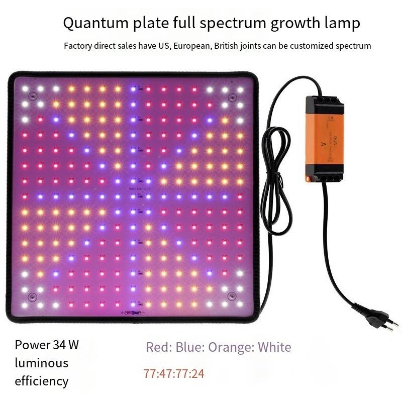 

1 шт., полный спектр роста растений, светодиодная квантовая панель, подвесная теплица, суккулент, цветок, палатка, семена, заполняющий свет