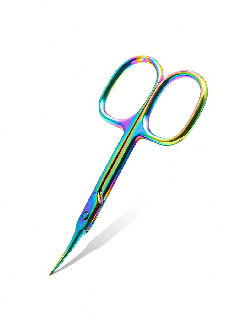 1pcs Stainless Steel Straight Beauty Scissors for Facial Hair, Manicure, Nail, Moustache, Eyebrow, Eyelash, Nose, Ear, Cuticle a