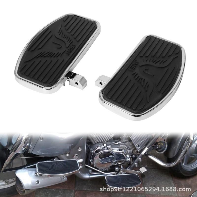 Universal Motorcycle Footpegs Harley Cruiser Chopper Bobber Custom Bikes Metal Rest Footboard