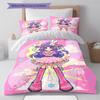 Oshi no Ko Pattern Bedding,Quilt Set Quilt Cover Pillowcase Home Birthday Gift (1 * duvet cover + 2 * pillowcase, without core)