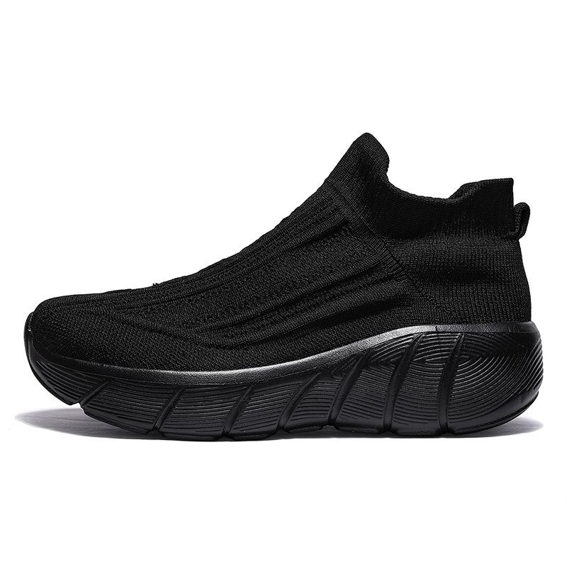 Sports and leisure shoes popcorn soft sole fly-woven ultra-light low-top socks shoes women's running shoes marathon men's shoes