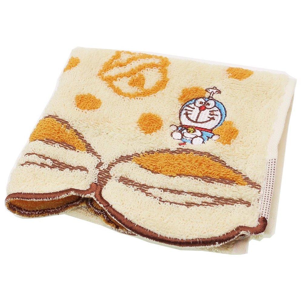 Marushin Hand Flying Dorayaki Untwisted 2805003700 "I'm Doraemon" Towel, 25x25cm, Design, 100% Cotton, Yarn, Mother's Day, Birthday, Gift,