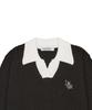 LUVISTRUE Ac Logo Collar Knit(Black)