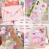 10 Pcs Phone Decoration Accessories Toy Fun Noctilucent Squeeze Stereo Relieve Stress Peach Bum Sticker Mobile