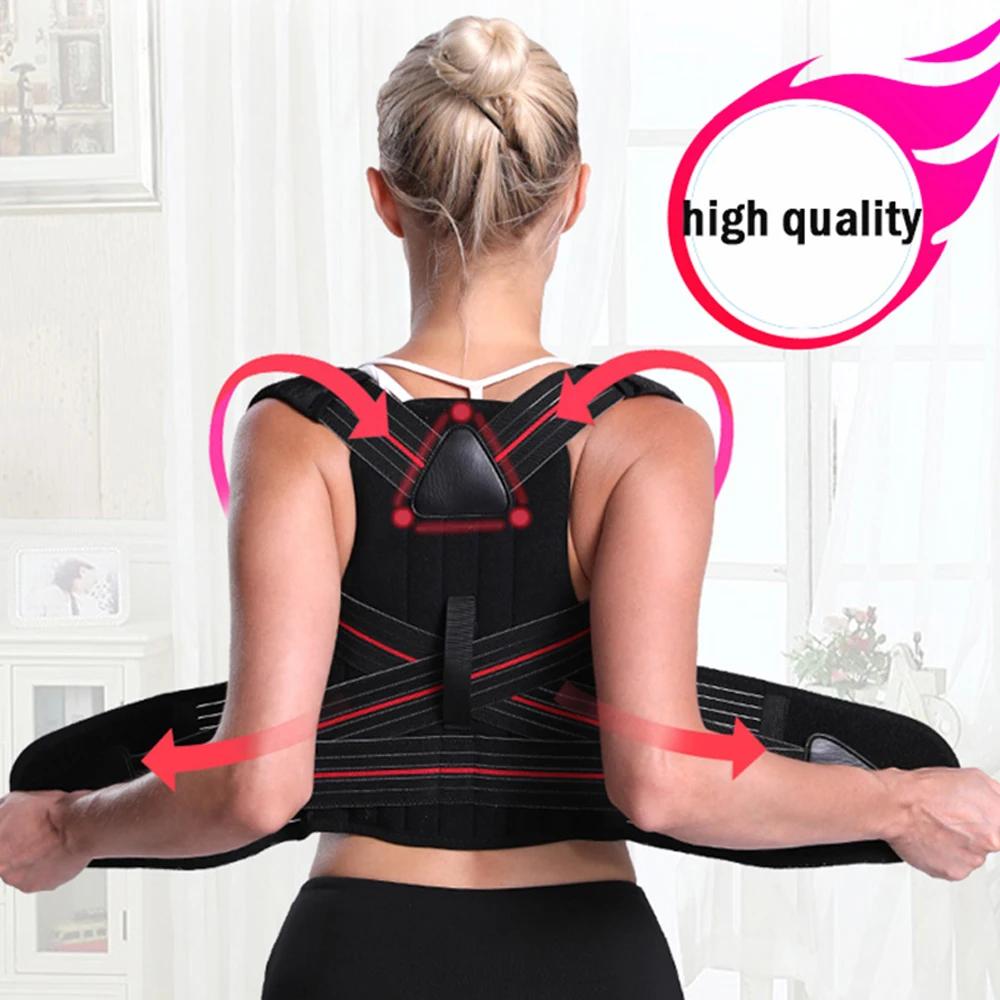 Adjustable Posture Corrector Back Support Shoulder Brace Spine Corrector Postural Fixer Tape for Pain Relief