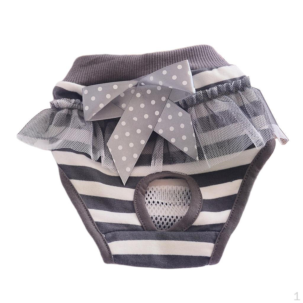 

Cloth Female Dog Stylish Pet Puppy Diaper with Beautiful /L, Blue/Coffee Available Coffee S