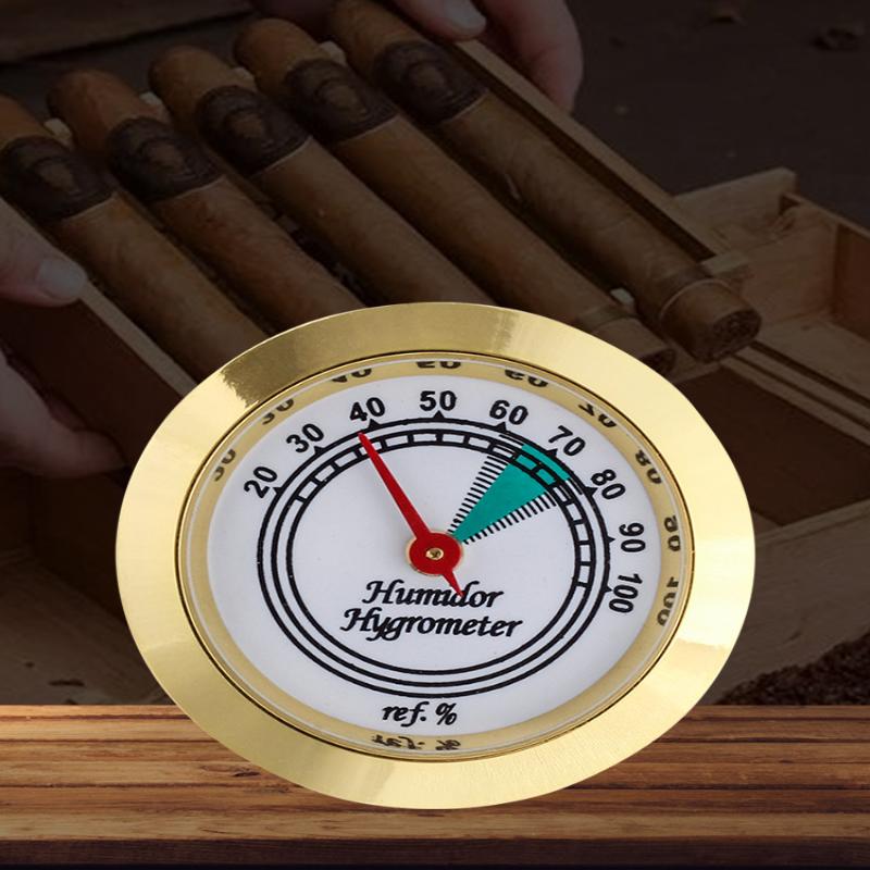 Messing Analoges Hygrometer Feuchtigkeitsmesser Für Humidore 43mm Hohe Genauigkeit Mechanischer Feuchtigkeitstester Box Geige