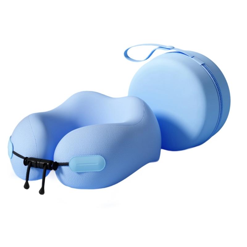 Nackenkissen für Reisen, Reise-Nackenkissen für Flugzeuge Memory-Schaum Reisekissen für Flug Kopfstütze Schlaf, Tragbar