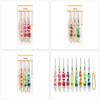 Handmaking Crochet Needle with Aluminum Head and Flower Grip for Decorative Craft Tasks and Crochet Project Supplies