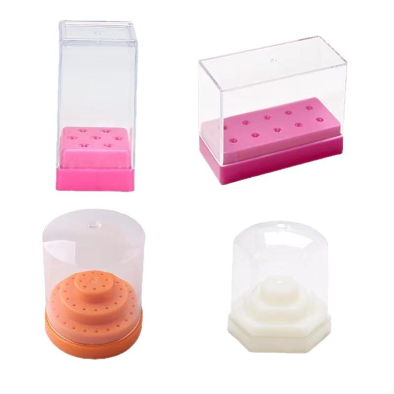 Nail Polishing Head Storage Box and Display Stand for Various Styles