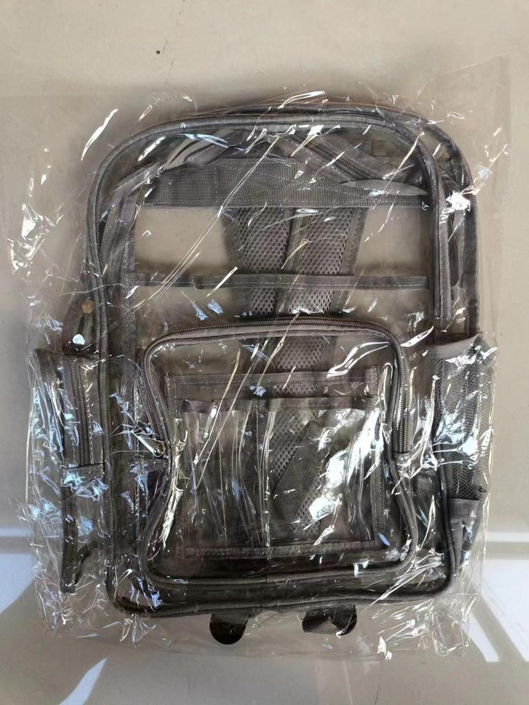 Large Capacity Waterproof Transparent PVC Backpack for Students and Travelers