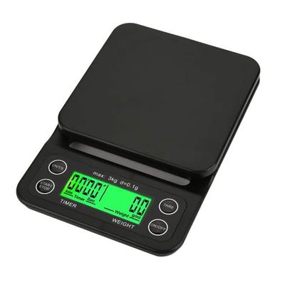 Bilancia per Caffè, Bilancia per Drip, MS-K07, Drip Manuale, Misurazione 0,1g, Capacità 3kg, Timer