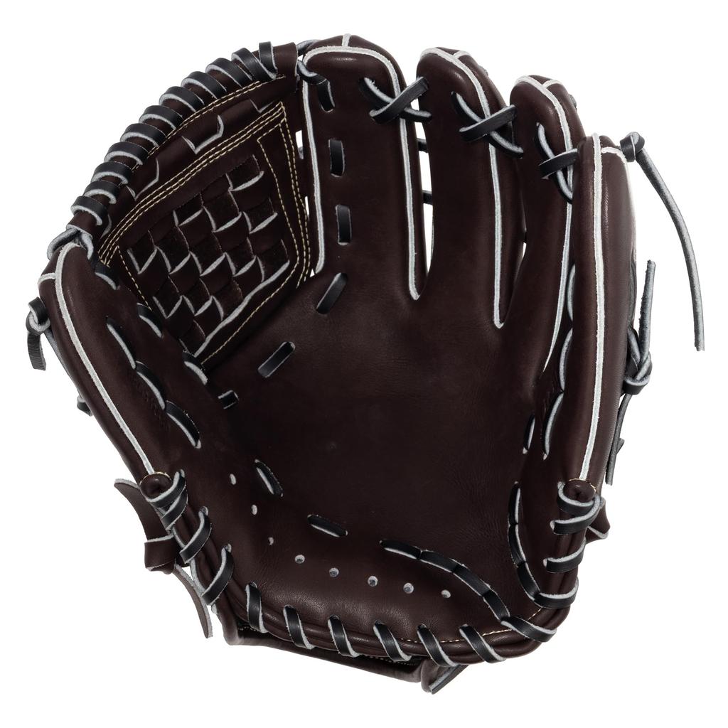 ZETT Neo Status E1 Type Soft Baseball Glove for Second and Brown x Size 4 Shortstop, Right-Handed Throw, Black, (BRG312630)